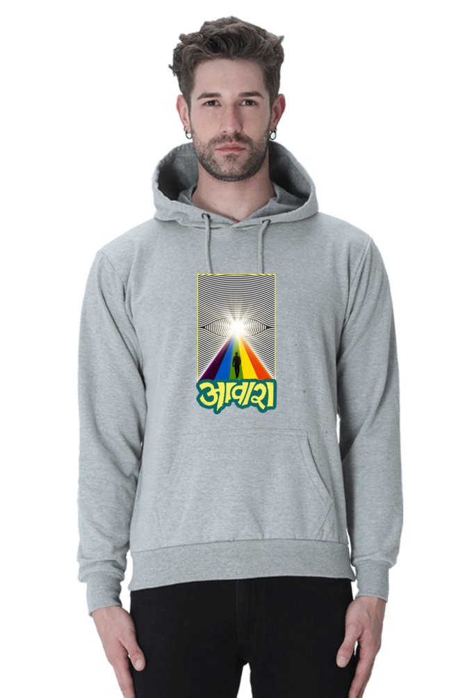 Aawara Grey Melange Unisex Hoodie