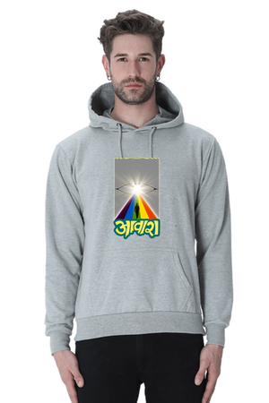 Aawara Grey Melange Unisex Hoodie