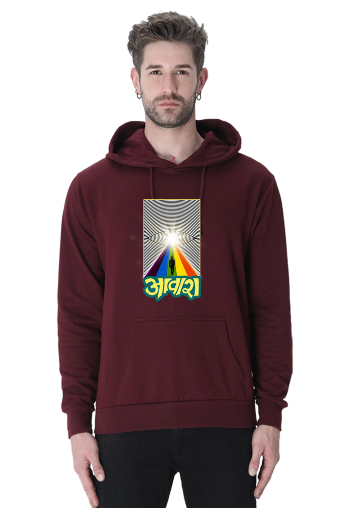 Aawara Maroon Unisex Hoodie