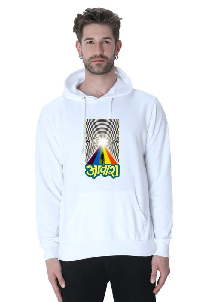 Aawara White Unisex Hoodie