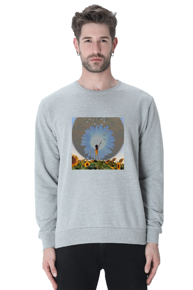 Faith & Hope Grey Melange Unisex Sweatshirt