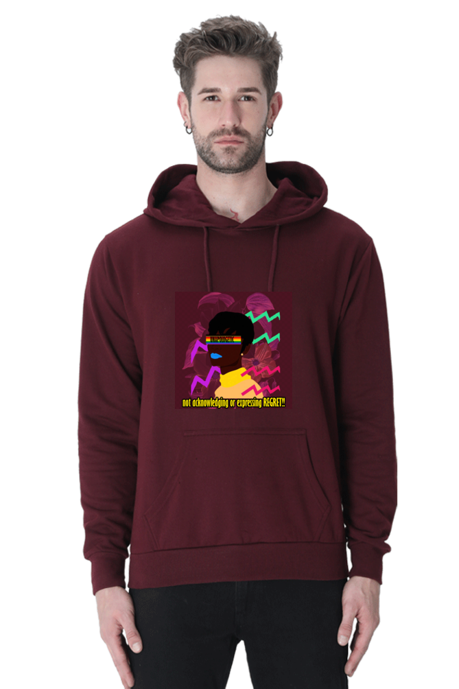 No Regrets Maroon Unisex Hoodie