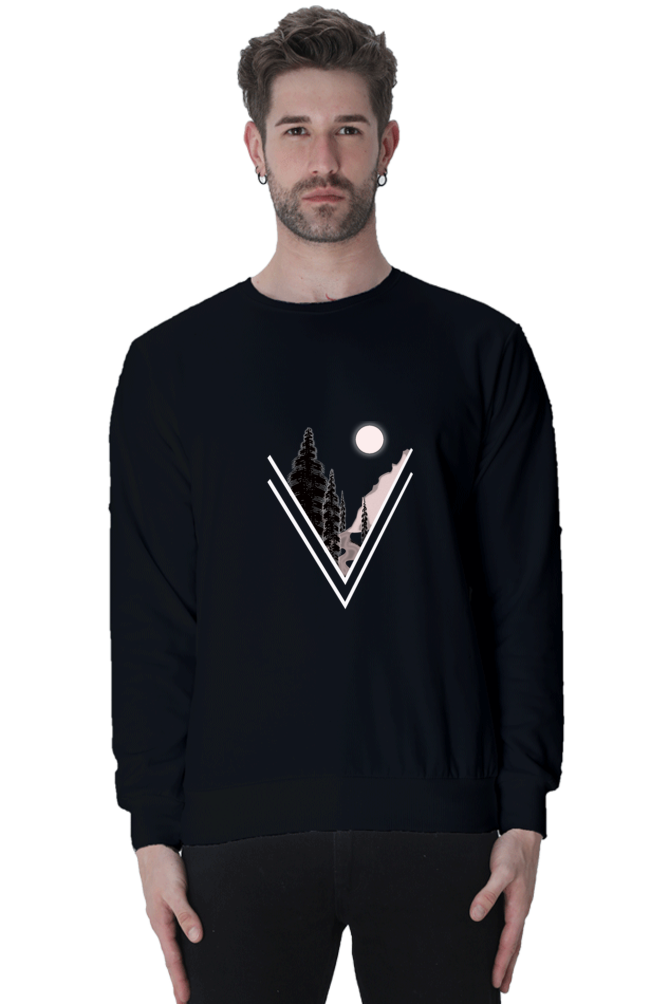 Parwat Black Unisex Sweatshirt