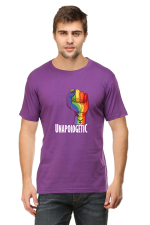 Men's Unapologetic Purple Half Sleeve T-Shirt