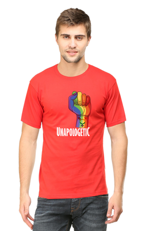 Men's Unapologetic Red Half Sleeve T-Shirt